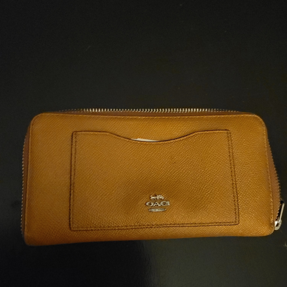 Coach Tan Leather Wallet